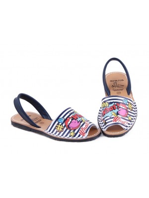 Sandale Avarca Crazy , Piele Naturala