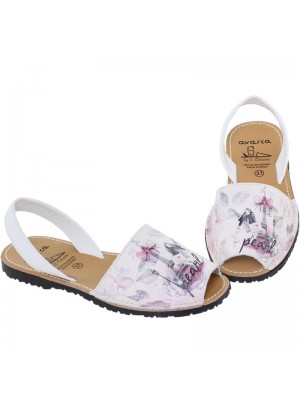 Sandale Avarca Pearl , Piele Naturala 
