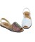 Avarca Blu Sandal Glitter Sidef , Piele Naturala