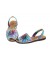 Sandale Avarca Multicolor Paint , Piele Naturala