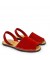 Avarca Piele Intoarsa Red