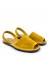Avarca Piele Intoarsa Yellow